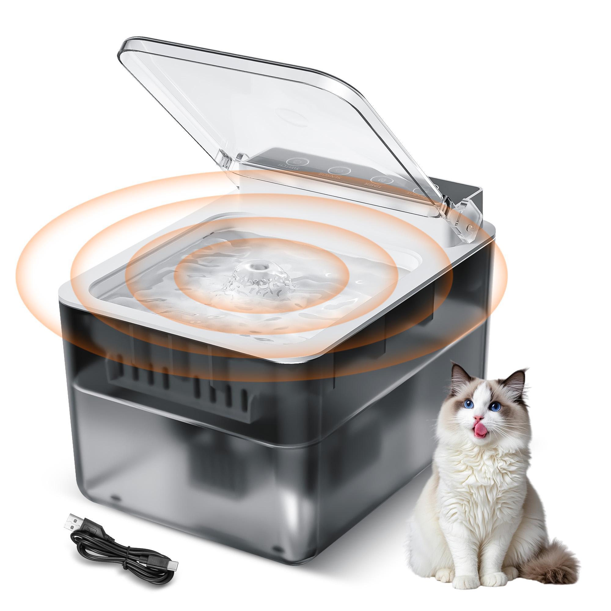 2a53f7da-0110-48af-959d-751a7112b195-1.jpg Automatic Motion-Sensing Pet Water Fountain, 3L - Image 1