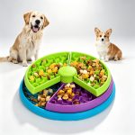 3-in-1 Rotating Dog Puzzle Feeder & Lick Mat