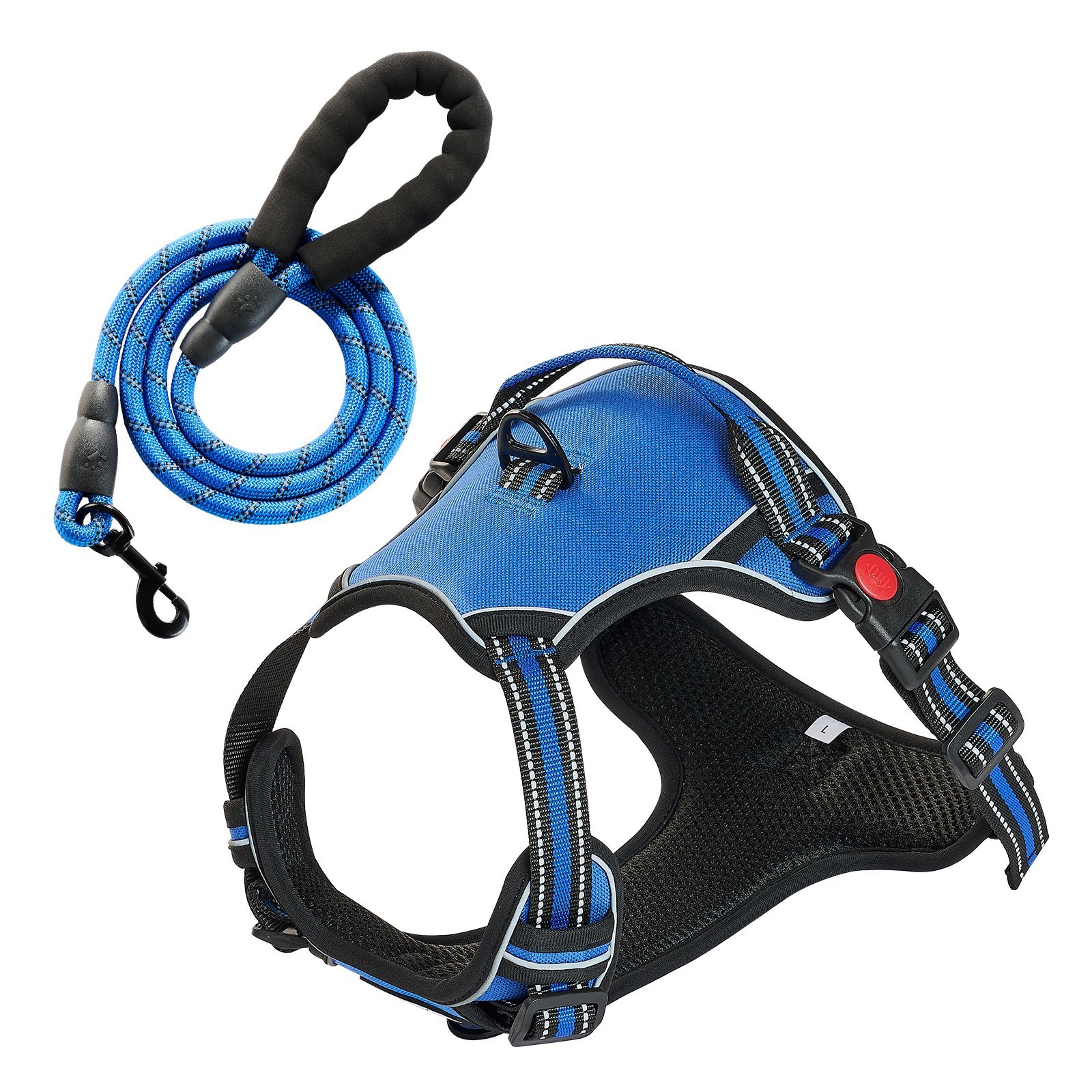 4afa34e5-91d1-4c12-8e26-9342e4e08c71-1.jpg No-Pull Reflective Dog Harness with 5 ft Leash - Image 1