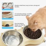 Stainless Steel Double Cat Bowl with Non-Slip Stand - Image 6